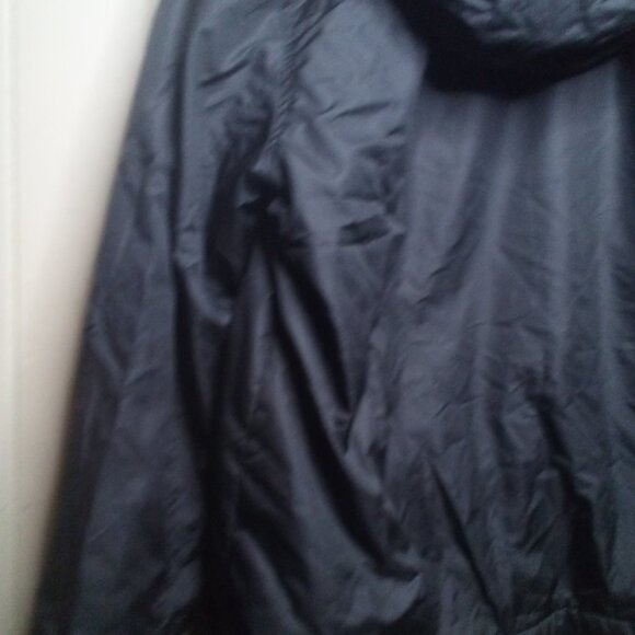 Attention Coat Jacket XL Women Hood Pockets Zipper Snap Black - Picture 2 of 14